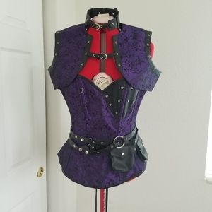 Vintage inspired Corset with accesories